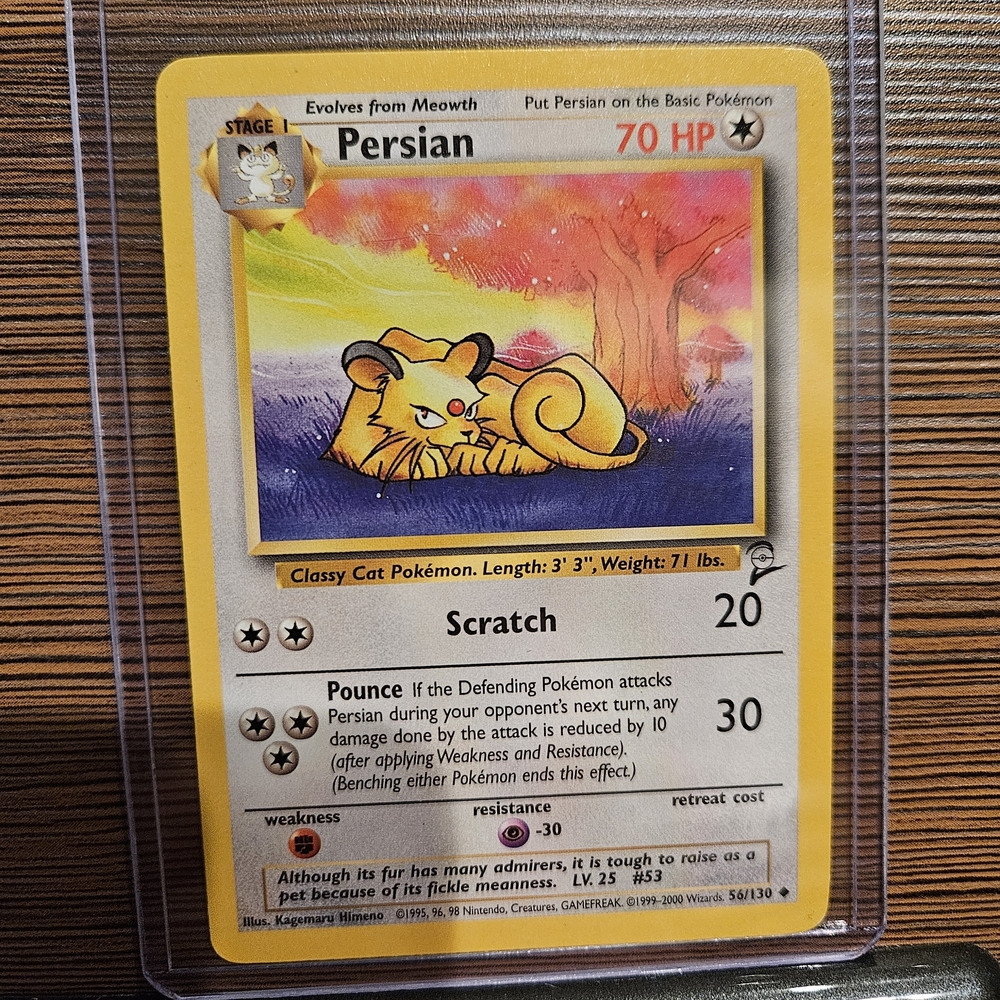 Pokemon Persian 56/130 Base Set 2 Trading Card